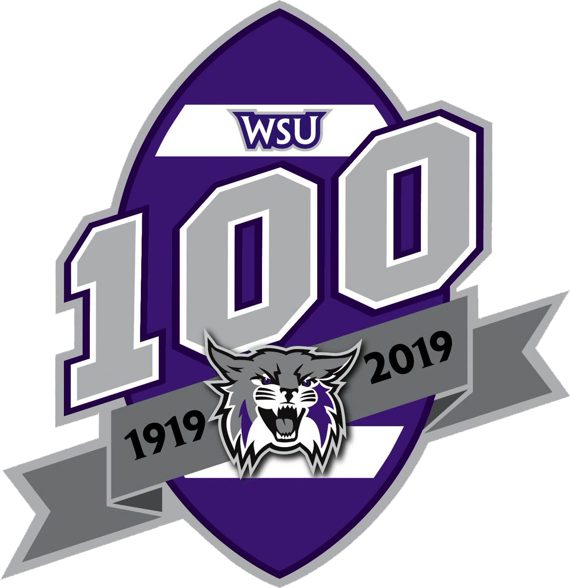 Weber State Wildcats 2019 Anniversary Logo diy DTF decal sticker